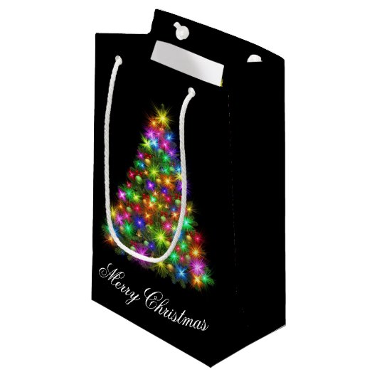 Holiday Gift Bag Klein Cadeauzakje (Voorkant Gekanteld)