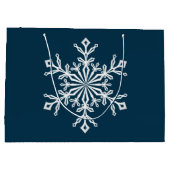 Holiday Gift Bag-Snowflake Groot Cadeauzakje (Achterkant)