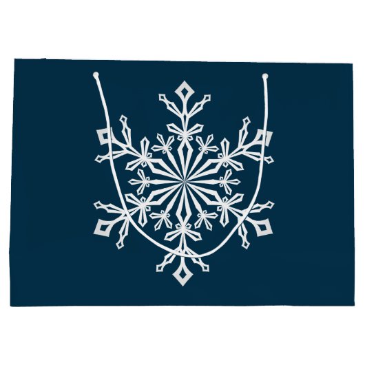 Holiday Gift Bag-Snowflake Groot Cadeauzakje (Achterkant)