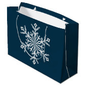 Holiday Gift Bag-Snowflake Groot Cadeauzakje (Achterkant Gekanteld)
