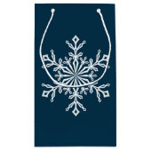 Holiday Gift Bag-Snowflake Klein Cadeauzakje (Achterkant)