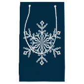 Holiday Gift Bag-Snowflake Klein Cadeauzakje (Voorkant)