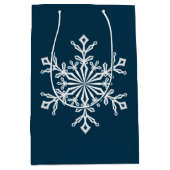 Holiday Gift Bag-Snowflake Medium Cadeauzakje (Voorkant)
