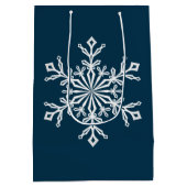 Holiday Gift Bag-Snowflake Medium Cadeauzakje (Achterkant)