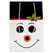 Holiday Gift Bag Snowman Medium Cadeauzakje (Achterkant)