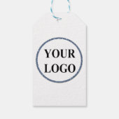 Holiday Gift Label Behuizingen ADD LOGO Modern Cadeaulabel (Achterkant)