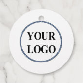 Holiday Gift Label Behuizingen LOGO Tree Fun Elega (Achterkant)