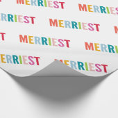 HOLIDAY GIFT modern, minimaal kleurrijk en gedurfd Cadeaupapier (Hoek)