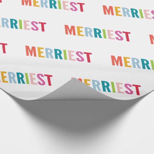 HOLIDAY GIFT modern, minimaal kleurrijk en gedurfd Cadeaupapier (Hoek)