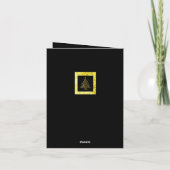 Holiday Gilt Gevouwen Wenskaart Kaart (Achterkant)