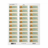 Holiday Gingerbread Man Retouradres Labels (Full Sheet)