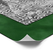 Holiday Gingerbread Men Lijst Uw foto toevoegen Poster (Hoek)