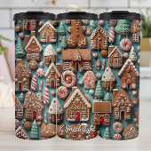 Holiday Gingerbread Pattern Art Thermosbeker