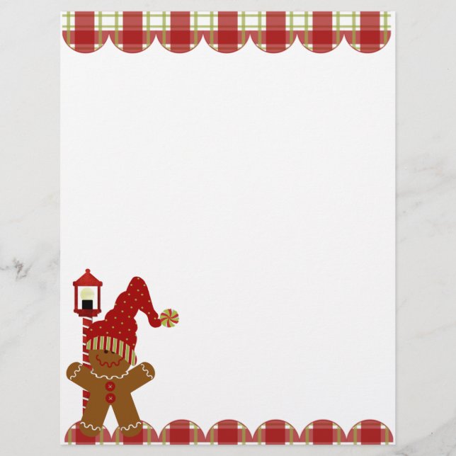 Holiday Gingerbrood Cookie Letterhead (Voorkant)
