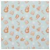 Holiday Gingerbrood Cookie Patroon Stof (Swatch)