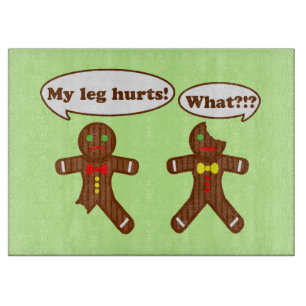 Holiday Gingerbrood Humor Snijplank