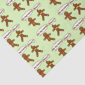 Holiday Gingerbrood Humor Tissuepapier (Detail)