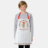 Holiday Gingerbrood Man Baking Crew Rustisch Hood Schort (Gedragen)