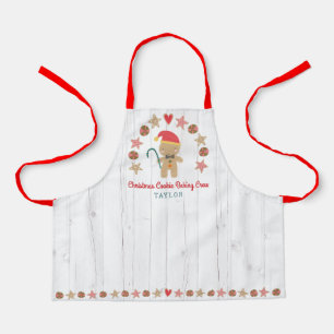 Holiday Gingerbrood Man Baking Crew Rustisch Hood Schort