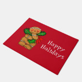Holiday Gingerbrood Man Doormat Deurmat (Schuin)