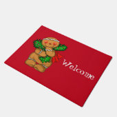 Holiday Gingerbrood Man Doormat Deurmat (Schuin)