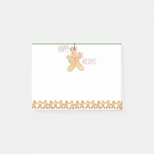 Holiday Gingerbrood Post-it® notes (Voorkant)