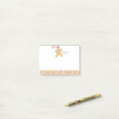 Holiday Gingerbrood Post-it® notes (Op bureau)