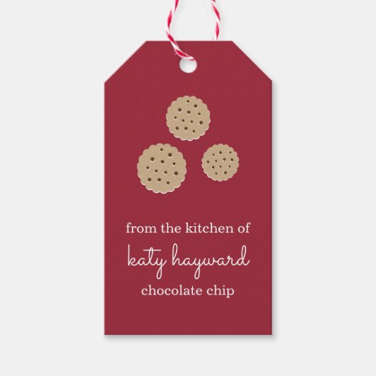 Holiday Gingersnap Specialized Cookie Cadeaulabel (Voorkant)