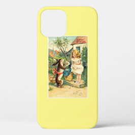 Holiday Girl en Bunny  Pasen iPhone 12 Hoesje