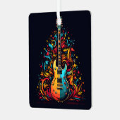 Holiday gitaar Christmas tree metal ornament (Voorkant links)