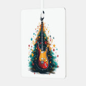 Holiday gitaar Christmas tree metal ornament (Voorkant links)
