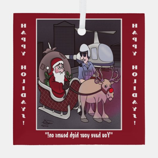 Holiday Glas Ornament (Achterkant)