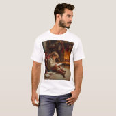 Holiday Glow – A Child’s Quiet Moment by the Fire T-shirt (Voorkant volledig)