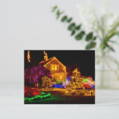 Holiday Glow - Shore Acres State Park, Oregon Feestdagenkaart (Staand voorkant)