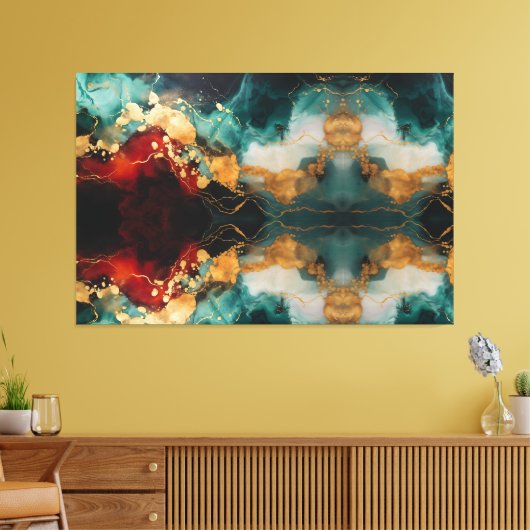 Holiday Glow Wrapped Canvas Premium Elegance (Insitu (Woonkamer))