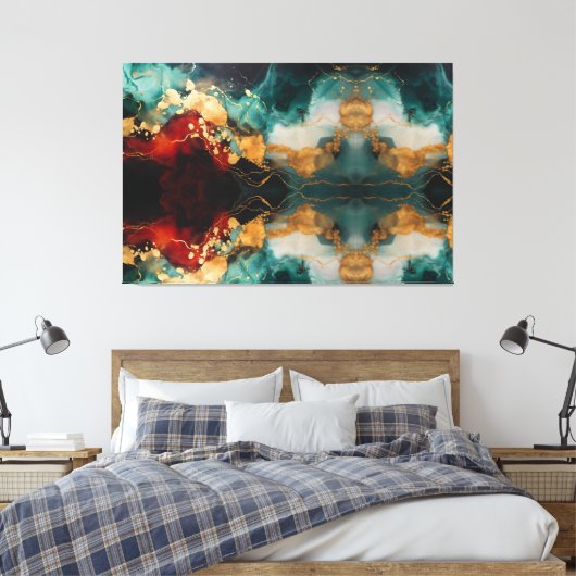 Holiday Glow Wrapped Canvas Premium Elegance  Afdruk (Insitu (Slaapkamer))