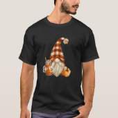 Holiday Gnome For Thanksgiving With Fall Pump T-shirt (Voorkant)