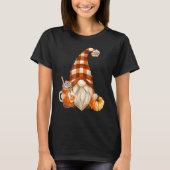 Holiday Gnome For Thanksgiving With Fall Pump T-shirt (Voorkant)