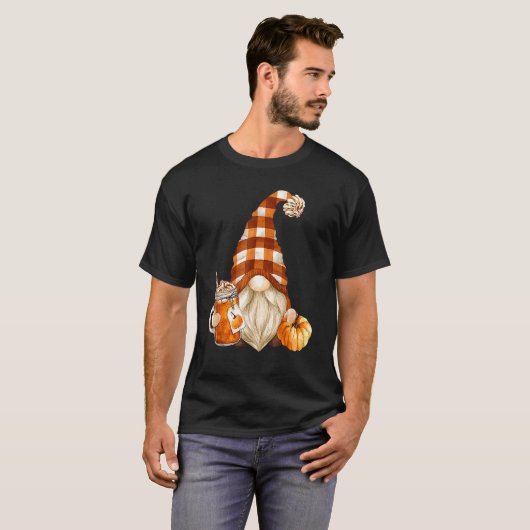 Holiday Gnome For Thanksgiving With Fall Pump T-shirt (Voorkant volledig)