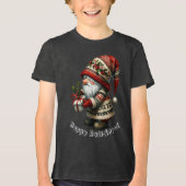 Holiday Gnome Youth Tri-Blend Shirt (Voorkant)