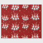 Holiday Gnomes Cadeaupapier (Vlak)