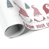 Holiday Gnomies Gnomes in het sneeuwontwerp Cadeaupapier (Rol Hoek)