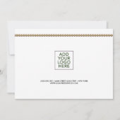 Holiday Gold Antler Stag | Cadeaubon (Achterkant)