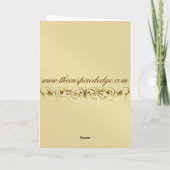 Holiday Gold Foil Gold Snowflake Kaart (Achterkant)