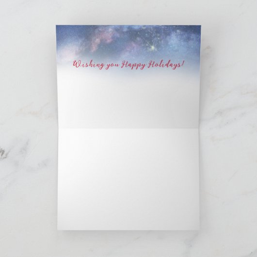 "Holiday Gold" Holiday Geeting Card Feestdagen Kaart (Binnen)