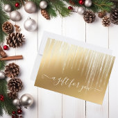 Holiday Gold Icicle Glam Kerstmis