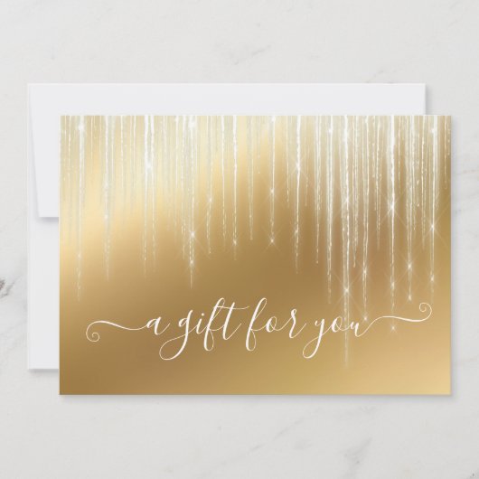 Holiday Gold Icicle Glam Kerstmis (Voorkant)