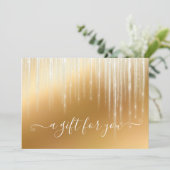 Holiday Gold Icicle Glam Kerstmis (Staand voorkant)