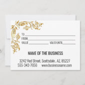 Holiday Gold Icicle Glam Kerstmis (Achterkant)