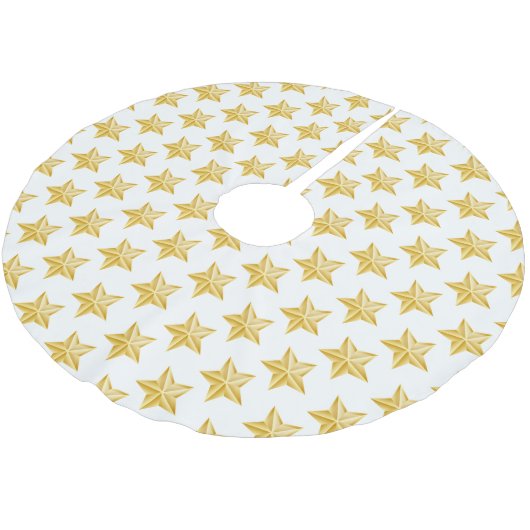 Holiday Gold Stars boomrok Kerstboom Rok (Gekanteld)